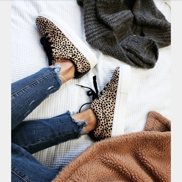 🆕️//The Brandy//leopard lace up sneaker - Picture 2 of 7